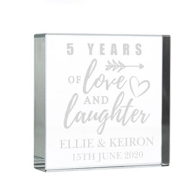 Personalised Arrow Anniversary Crystal Token