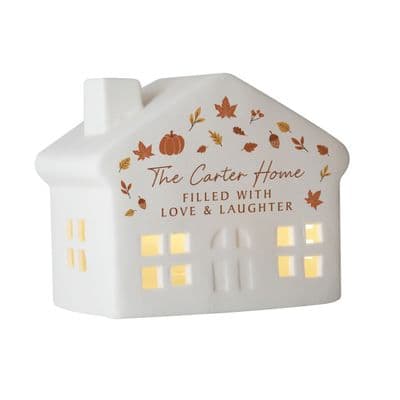 Personalised Autumnal LED House