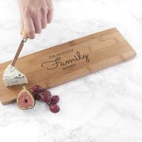 personalised Bamboo Family Serving Board