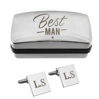 Personalised Best Man Cufflinks & Box Set
