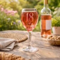 Personalised Big Age Wine Glass