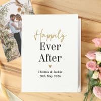 Personalised Black & Gold Free Text Photo Album