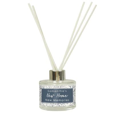 Personalised Blue Botanical Reed Diffuser