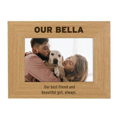 Personalised Bold Text Wooden Photo Frame