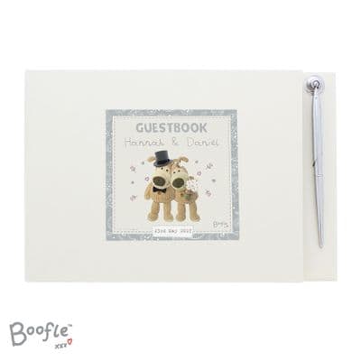 Personalised Boofle Hardback Guest Book And Pen