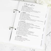 Personalised Botanical Border Wedding Planner