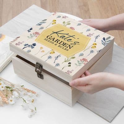 Personalised Botanical Keepsake Box
