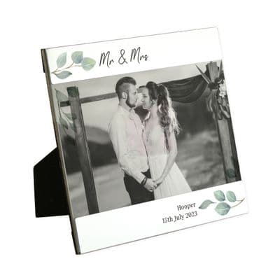 Personalised Botanical Photo Frame 6 x 4