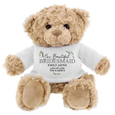 Personalised Botanical Teddy Bear