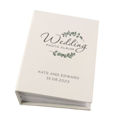 Personalised Botanical Wedding Photo Album