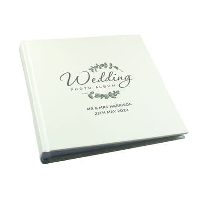 Personalised Botanical Wedding Square Photo Album