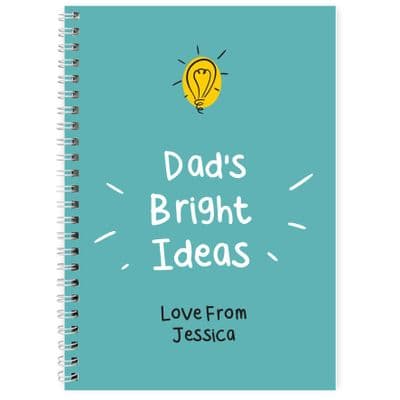 Personalised Bright Ideas A5 Notebook