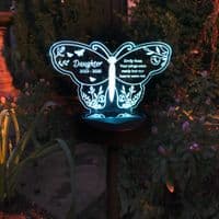 Personalised Butterfly Memorial Solar Light