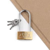 Personalised Couples Padlock