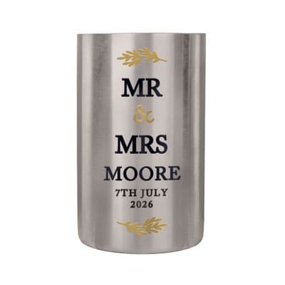 Personalised Couples Wine Cooler