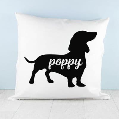 Personalised Dog Silhouette Cushion Cover