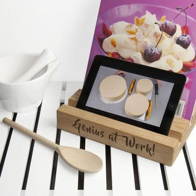 Personalised Double Ash Kitchen Recipe Book Or Tablet Holder