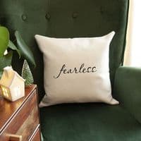 Personalised Empowering Word Cushion Cover