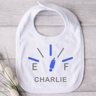 Personalised Empty/Full Baby Bib
