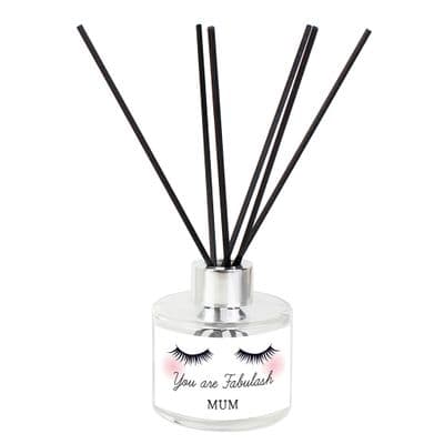 Personalised Eyelashes Glass Reed Diffuser