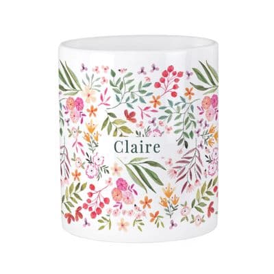 Personalised Floral Storage Pot