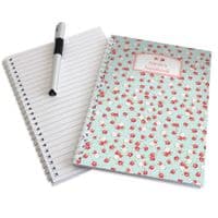 Personalised Floral Vintage A5 Notebook