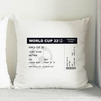 Personalised Football Ticket Cushion