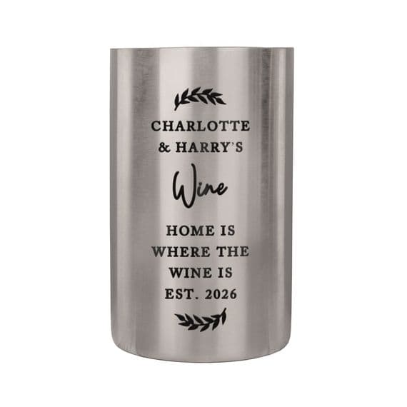 Personalised Free Text Wine Cooler