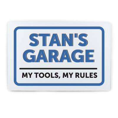 Personalised Garage Metal Sign