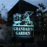Personalised Gnome Outdoor Garden Solar Light