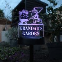 Personalised Gnome Outdoor Garden Solar Light