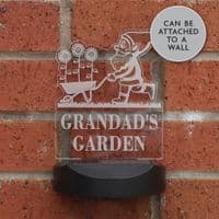 Personalised Gnome Outdoor Garden Solar Light
