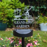 Personalised Gnome Outdoor Garden Solar Light