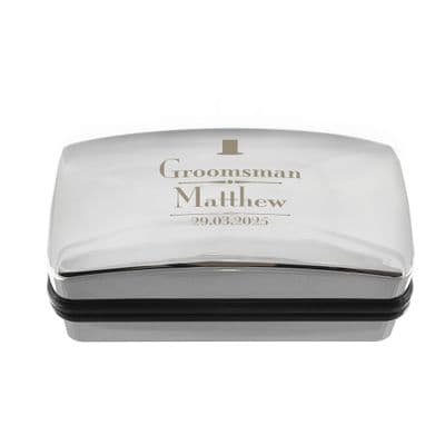Personalised Groomsman Cufflinks Box