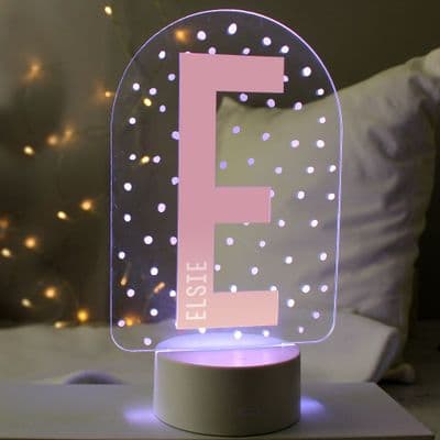 Personalised Initial LED Colour Changing Initial