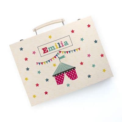 Personalised Kid's Circus Tent Colouring Set