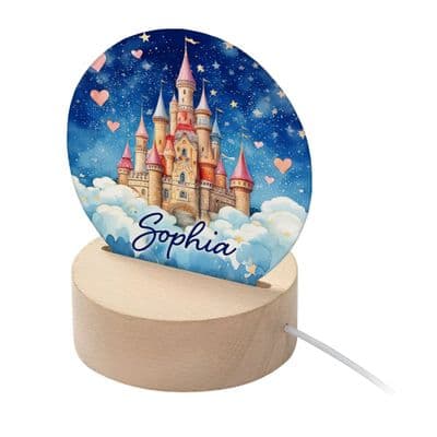 Personalised Kids Magical Castle LED Night Light