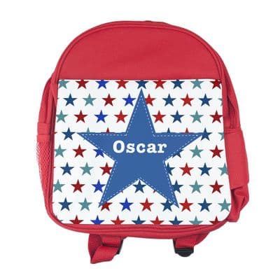 Personalised Kids Mini Stars Rucksack