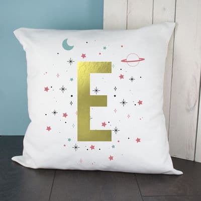 Personalised Kids Space Girl Cushion Cover