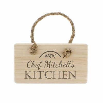 Personalised Kitchen Wooden Sign