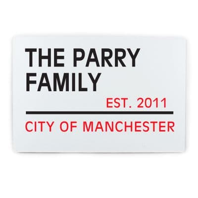 Personalised London Street Metal Sign