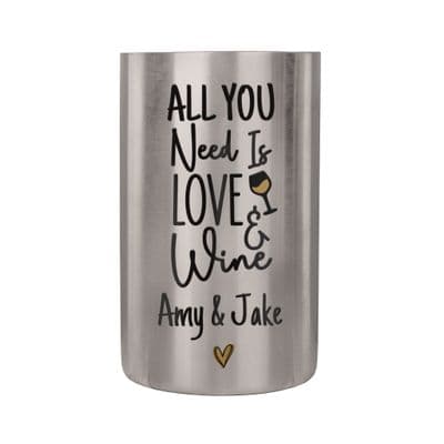 Personalised Love & Wine Cooler