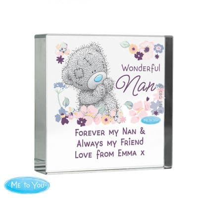 Personalised Me To You Wonderful Nan Crystal Token