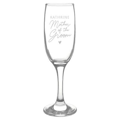 Personalised Mother Of The Groom Flute Glass