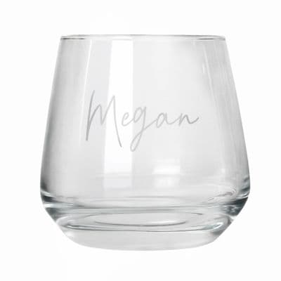 Personalised Name Glass Tumbler
