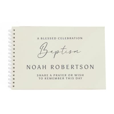 Personalised Natural Guest Book