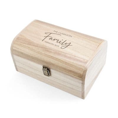 Personalised Our Family Keepsake Chest