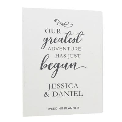 Personalised Our Greatest Adventure Wedding Planner