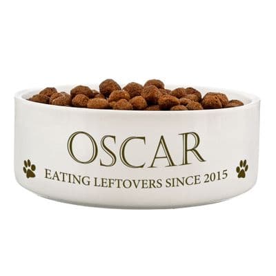 Personalised Paws Medium Pet Bowl