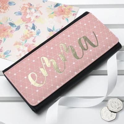 Personalised Pink Chic Ladies Wallet